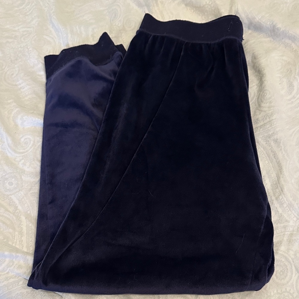 Plush Velvet Jogger Pants in Deep Purple